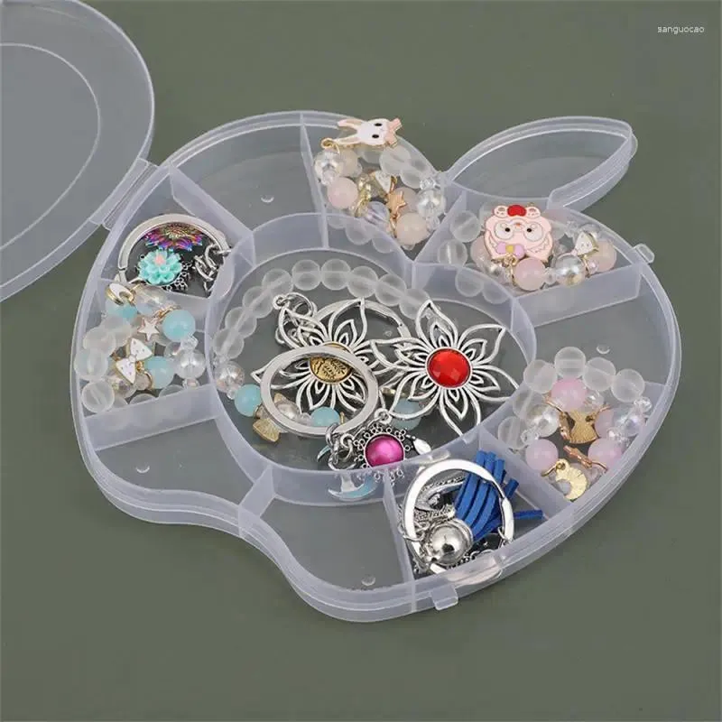 Storage Boxes Jewelry Box Transparent Plastic Compartment Container Beads  Earring Case Shape Small From Sanguocao, $8.4